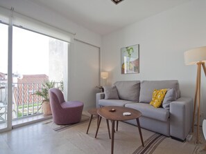 Living area - Sunny hideaway above the rooftops of Chueca (Madrid)