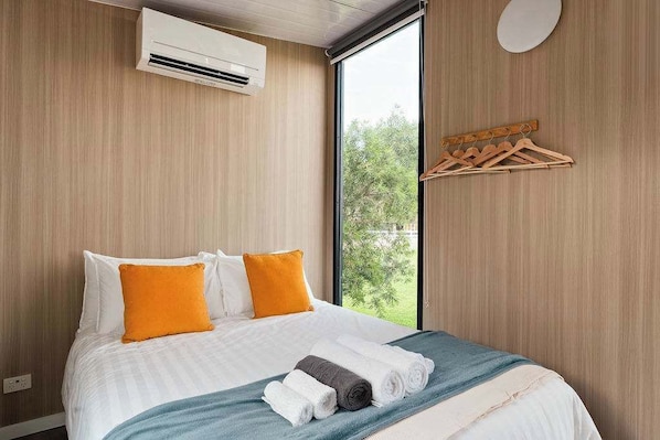 1 makuuhuone, vuodevaatteet