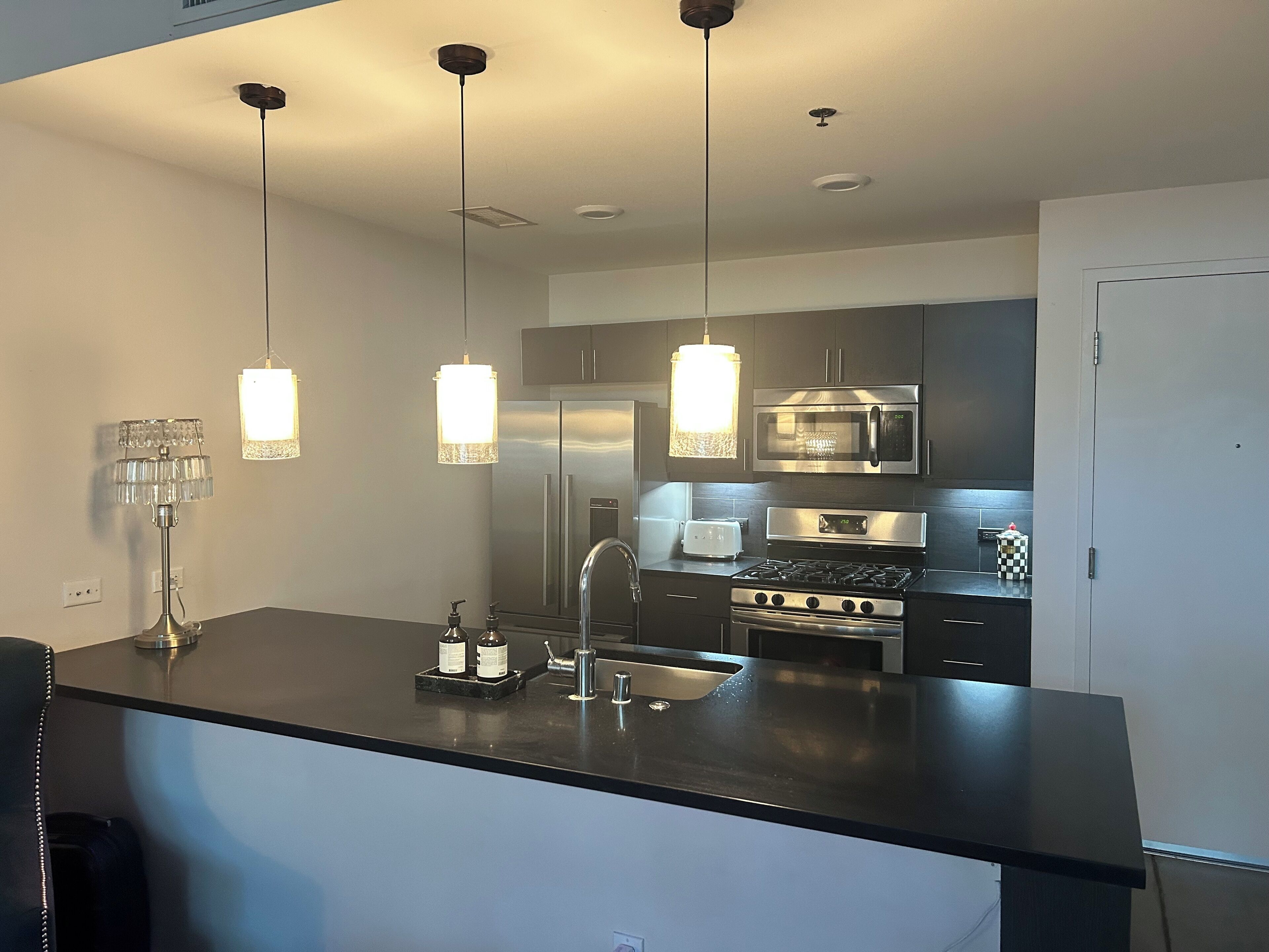 Microwave, oven, stovetop, dishwasher