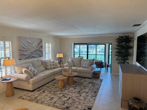 Living area - Marco Island Waterfront Condo + Private Slip/Lift – Sea Ray Upgrade Option (Marco Island)