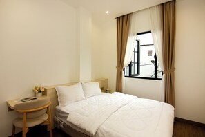 豪華公寓, 1 間臥室, 廚房 | 書桌、筆電工作空間、遮光布/窗簾、隔音