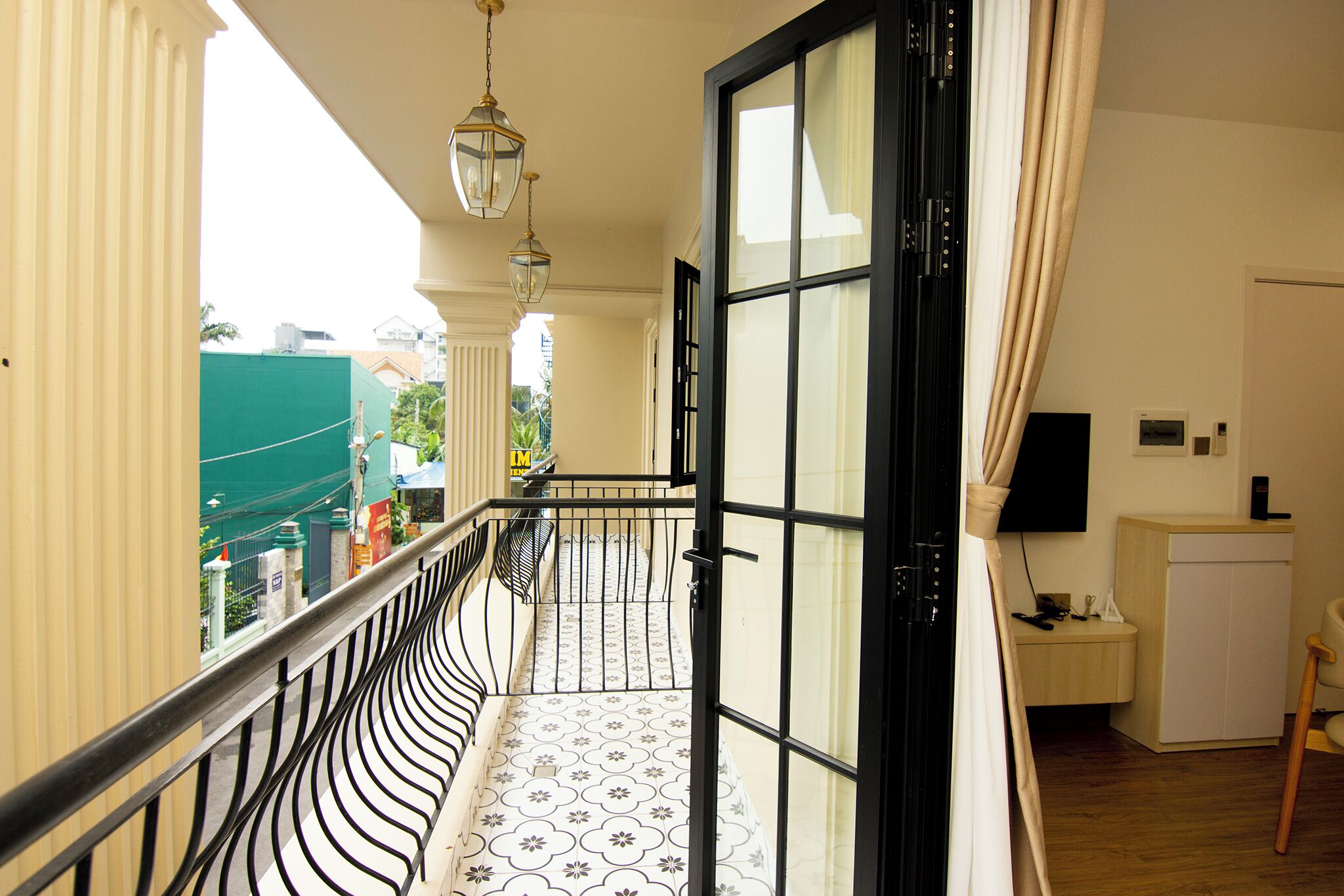 พรีเมียมอพาร์ทเมนท์, 1 ห้องนอน, ระเบียง, วิวเมือง | ระเบียง