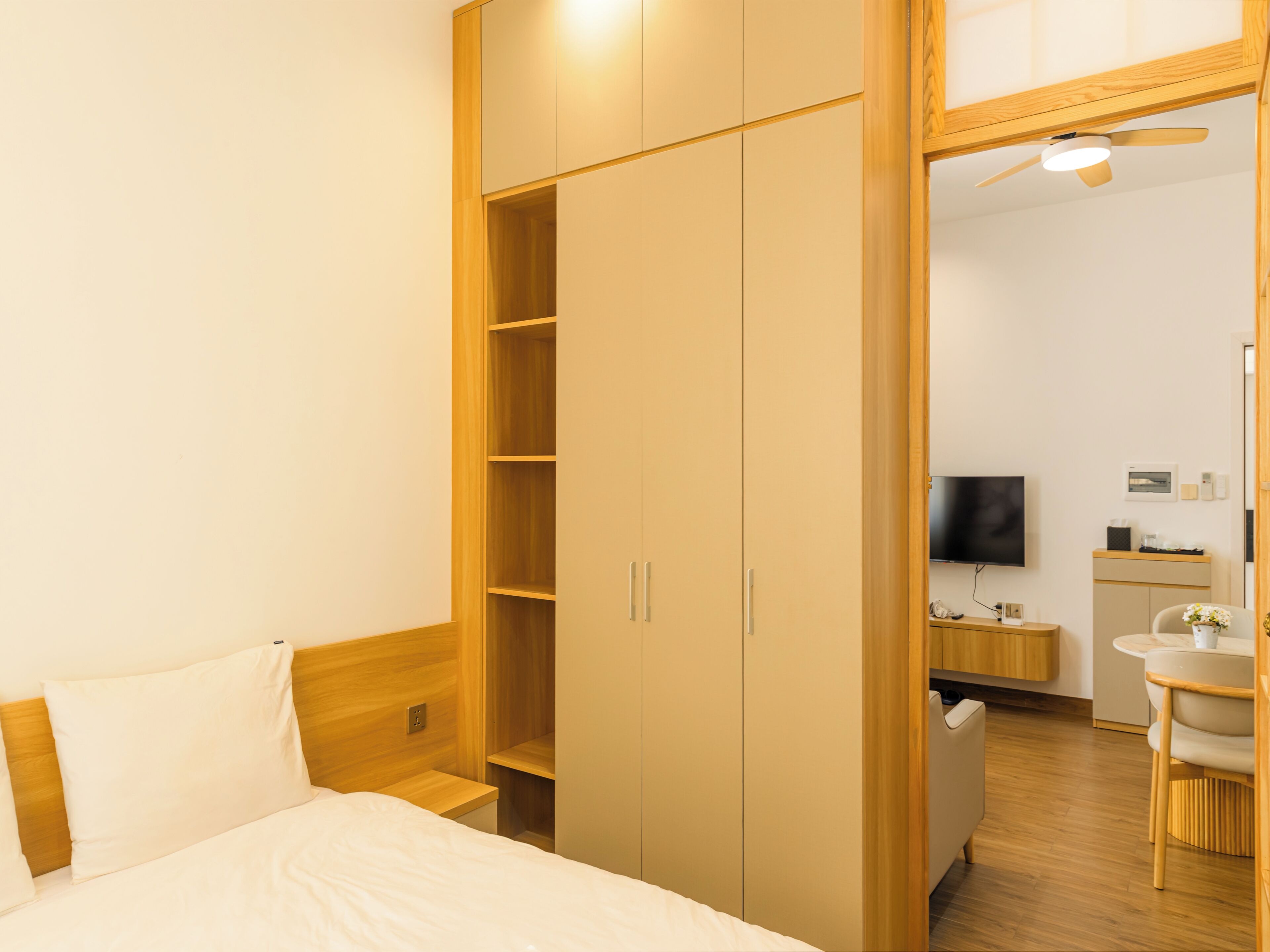 Apartamento standard, 1 quarto, no piso térreo | Roupas de cama de algodão egípcio, roupas de cama premium