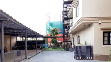 Free self parking, free valet parking