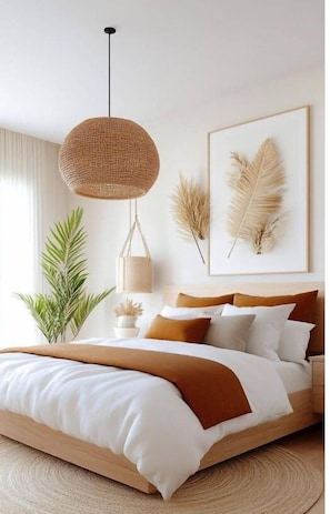 Deluxe Double Room, Balcony, Garden View | Bathroom | Bathtub, free toiletries, towels, soap