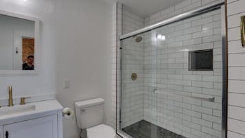 Hair dryer, towels