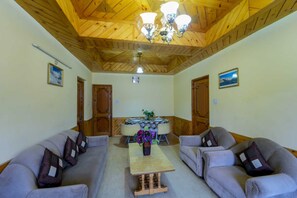 32-inch flat-screen TV with cable channels