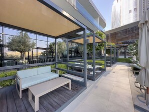 Outdoor dining - 2BR High Floor Downtown Dubai  Burj Khalifa View (Dubai)