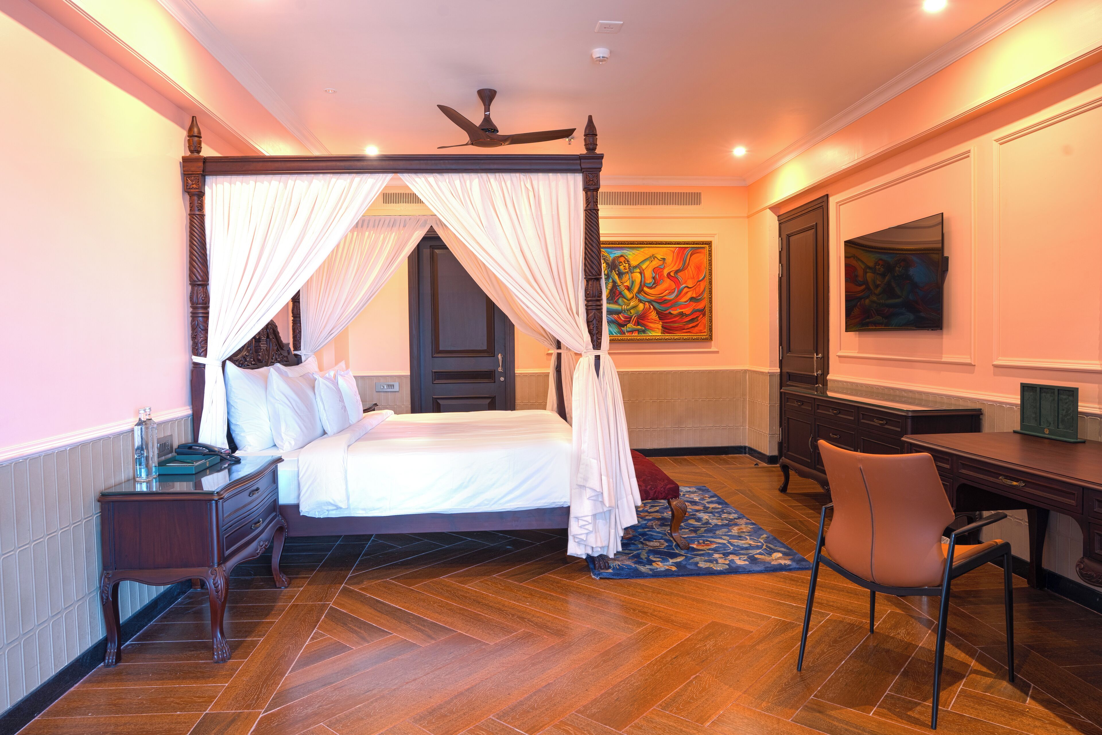 Vila Mewah, balkon, pemandangan pelabuhan | Meja kerja, ruang kerja ramah laptop, dan setrika/meja setrika