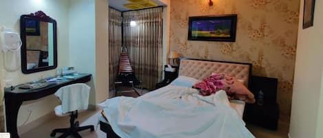 Chambre Double Économique, balcon, vue ville | Salle de bain