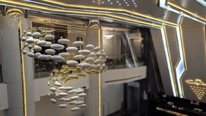 A modern interior with a unique hanging sculpture. - City Inn Limited Khulna (Khulna)