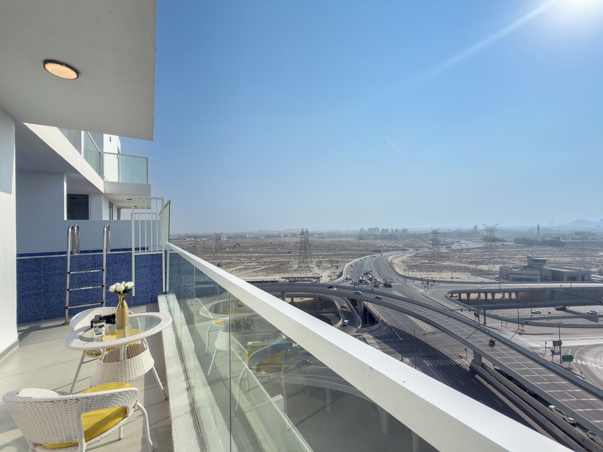 Luxury Apartment, Balcony, Pool View | Balcony view