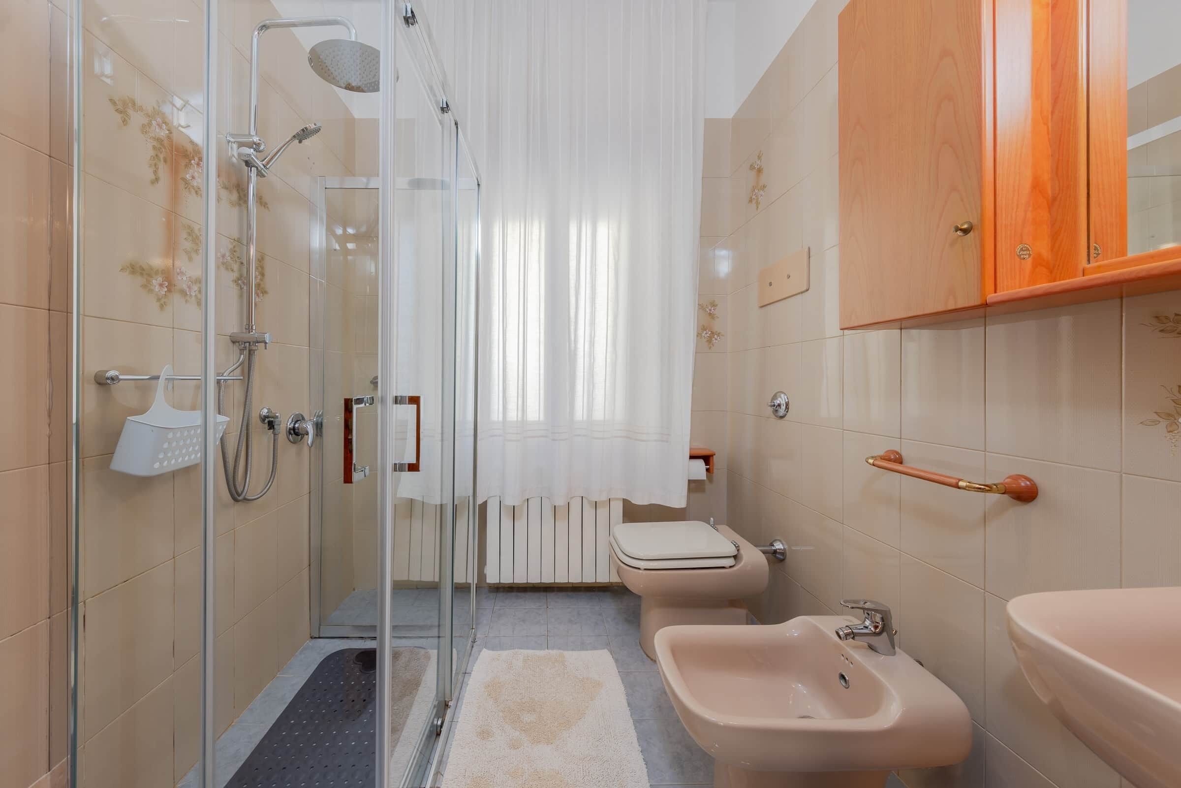 Shower, hair dryer, bidet, soap