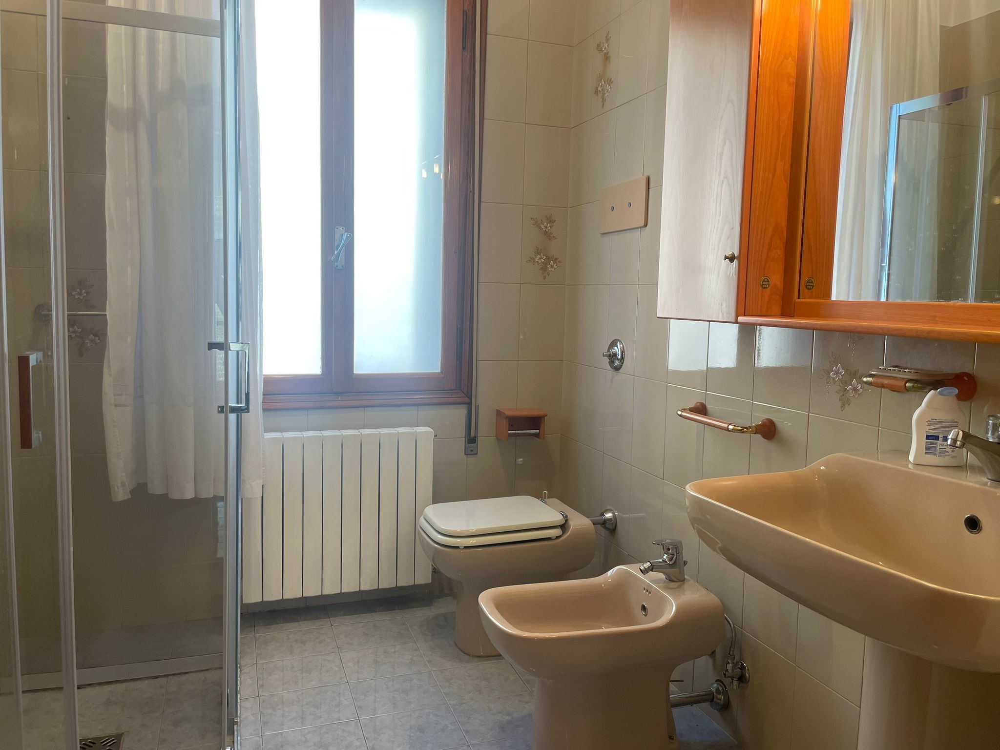 Dusche, Haartrockner, Bidet, Seife