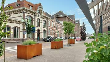 Parkering på området