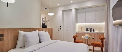 1 slaapkamer, een bureau, een strijkplank/strijkijzer, gratis wifi