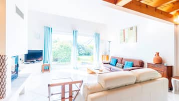 Télévision, cheminée