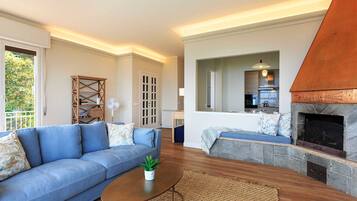 Villa, 3 habitaciones, terraza, vistas al jardín | Sala de estar
