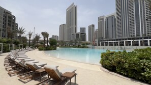 Pool - 2BR Creek Beach & Pool Lagoon Access (Dubai)
