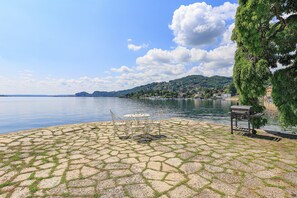 Villa, 3 Bedrooms, Patio, Garden View | Terrace/patio - Lakefront Holiday Home (Meina)