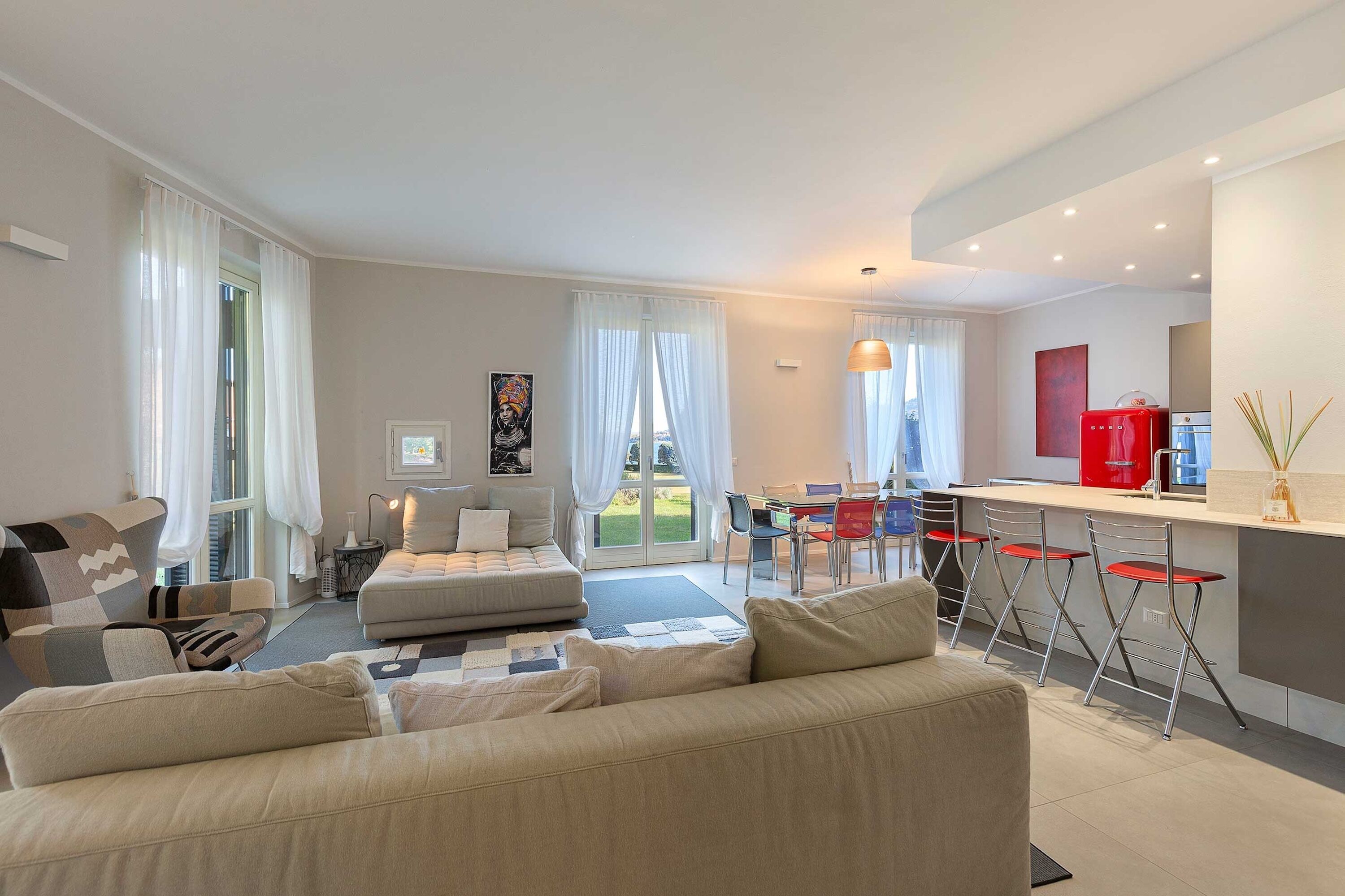 Villa, 3 habitaciones, patio, vistas al jardín | Sala de estar