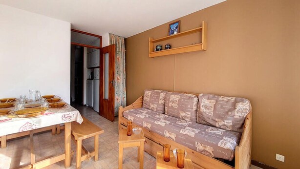 Living area - Bright Duplex Apartment At the Foot of the Slopes Balcony (Les Belleville)