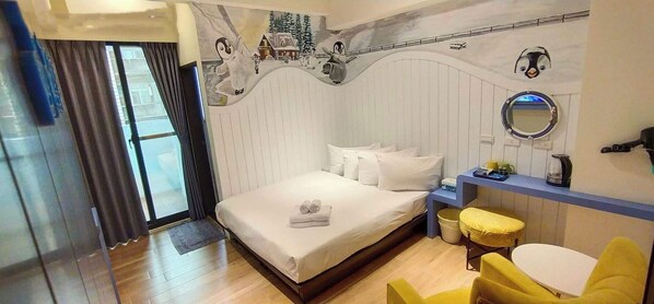 Comfort Double Room, Balcony | Laptop workspace, free WiFi - GOHOME (Xinyi)