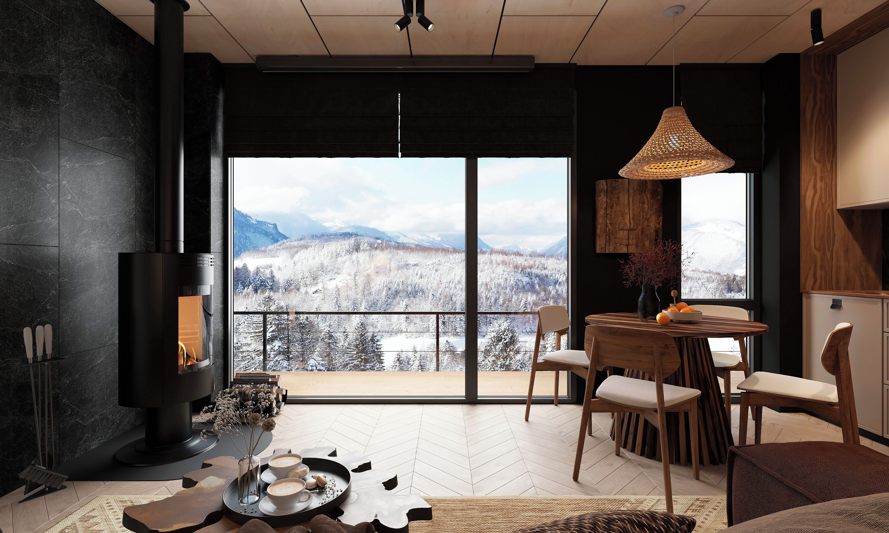 Casa de campo superior, lanai, vistas a la montaña | Vistas desde la habitación