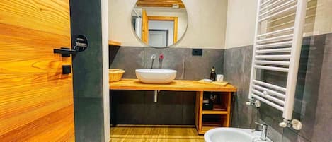 Shower, hair dryer