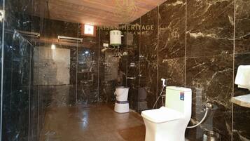 Superior Room, Patio, Resort View | Bathroom | Shower, hair dryer, towels, soap