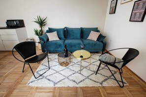 Deluxe-Apartment, Blick auf den Innenhof