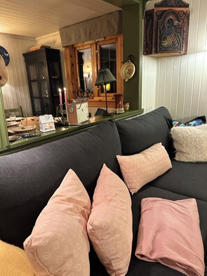 Living area - Hogby historical cabin in Norway (Buskerud)