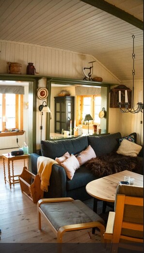 Living area - Hogby historical cabin in Norway (Buskerud)