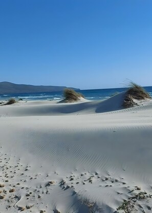 A desert landscape with sand dunes and a clear blue sky. - Casa Vacanze da Gabry in Perdaxius – Nature, Relaxation, and the Sea (Perdaxius)