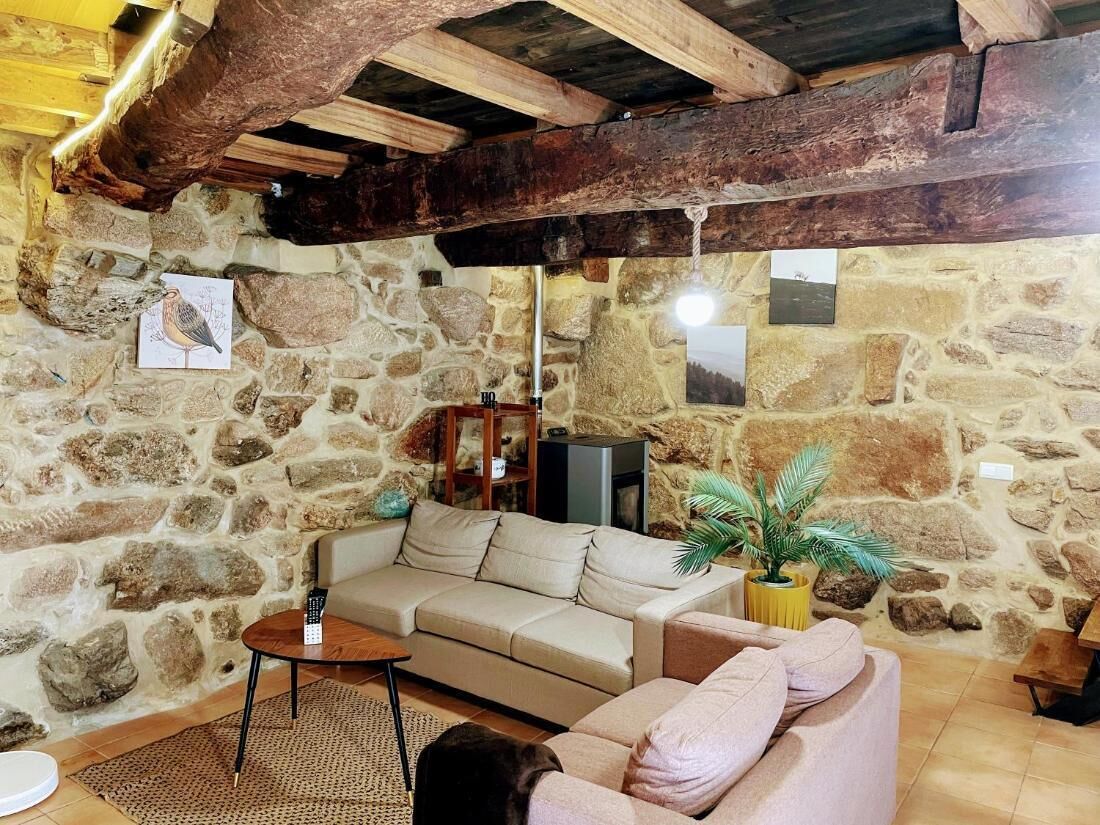 Ferienhaus, 3 Schlafzimmer, Balkon, Gartenblick | Wohnzimmer