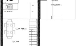 Floor plan - Apartment in Bisanne With Mountain View (Hauteluce)