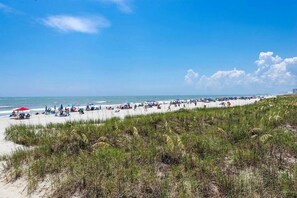On the beach - 15% off weekly stays thru Aug. (Sat to Sat) 3BDR 2.5 BA OCEANVIEW condo. (North Myrtle Beach)