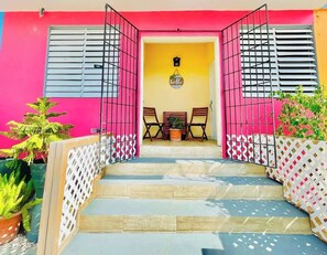 Terrace/patio - A Short Drive to Culebra | Bohemian Eco-Stay (Ceiba)
