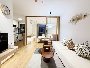 Living area - Luxury Brand-new Apt in Low-Density Villa, Pool View near the Old town & Airport (Pa Daet Sub District , Mueang District)