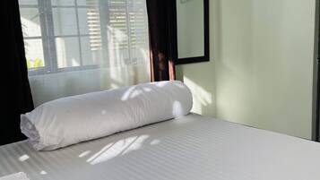 Laptop workspace, iron/ironing board, free WiFi, bed sheets