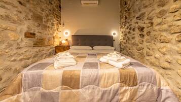 1 sovrum och sängkläder