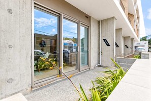 Exterior detail - Petone Studio | Balcony | Near Beach + Shops (Lower Hutt)