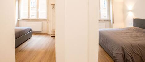 2 makuuhuonetta, silitysrauta/-lauta, ilmainen Wi-Fi, vuodevaatteet