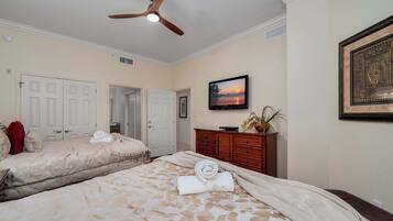 3 bedrooms, iron/ironing board, WiFi, bed sheets