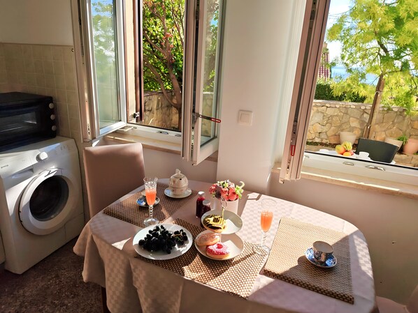 Classic Apartment, Patio, Garden View | Private kitchen - Belle Époque Boutique Apartment (Opatija)