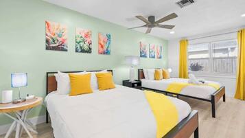 2 bedrooms, iron/ironing board, WiFi, bed sheets