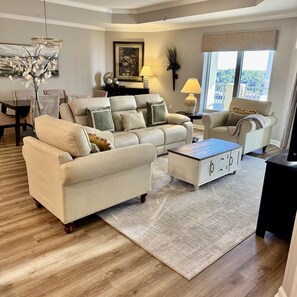 Condo, 2 Bedrooms | Living area | Smart TV - Oceanview Condo With Amenities, 703 Royale Palms 2 Bedroom Condo (Myrtle Beach)