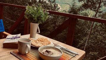 Cabane, 1 chambre, fumeur, balcon | Balcon