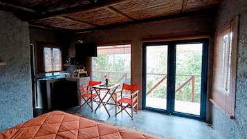 Cabin, 1 Bedroom, Smoking, Balcony | Living area