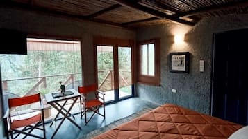 Cabin, 1 Bedroom, Smoking, Balcony | Living area